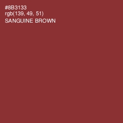 #8B3133 - Sanguine Brown Color Image